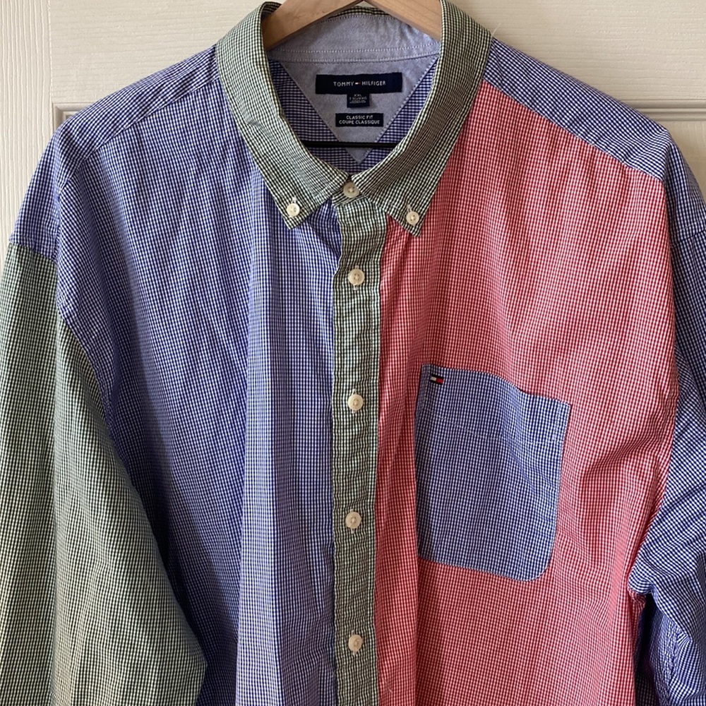 Tommy Hilfiger Color Block Button Down